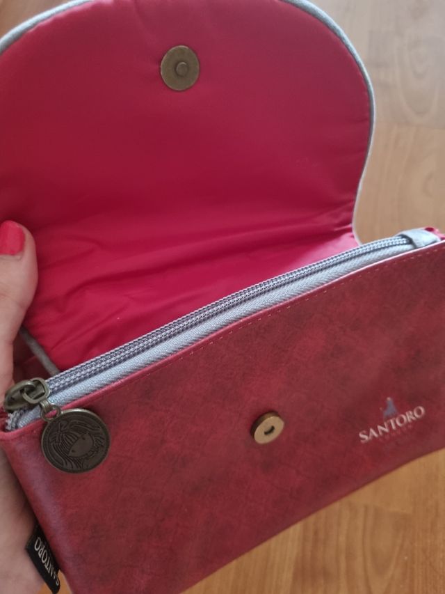 Neceser Santoro Gorjuss rojo (tamaño viaje).