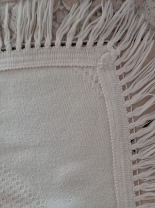 Copriletto matrimoniale beige lana misto acrilico
