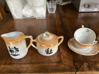 Juego de café antiguo - Porcelana. más de 100 años