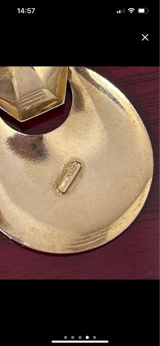 Pendientes plata vermeil