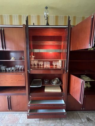 Mueble salón vintage madera