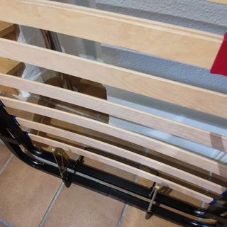 Somier Articulado Negro - Metal y Madera