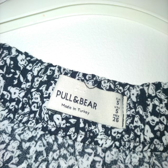 Falda larga Pull&Bear - Blanco y negro
