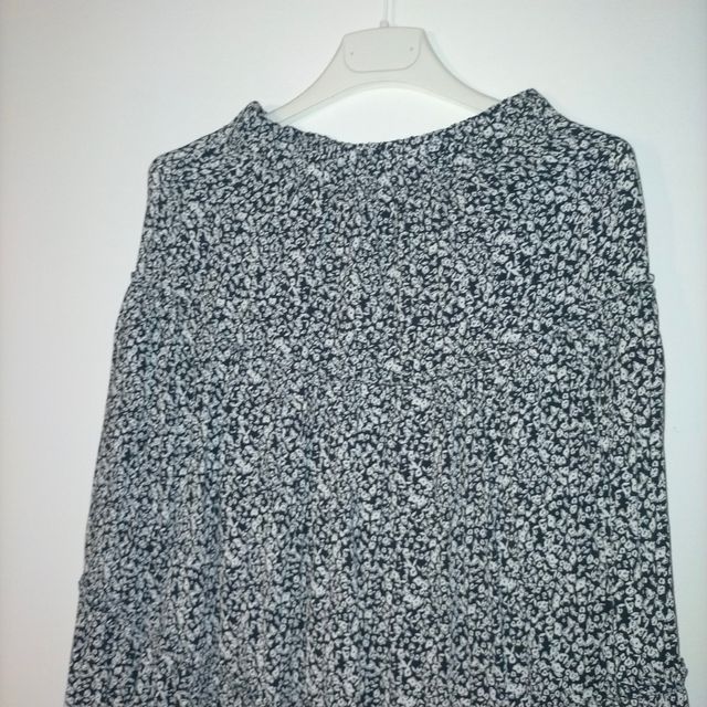Falda larga Pull&Bear - Blanco y negro