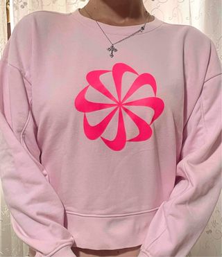 Felpa Nike rosa - crop
