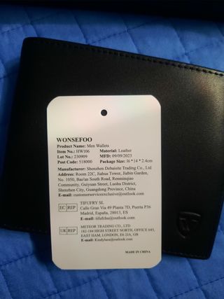 Portafoglio RFID Pelle Nero multiscomparto 9 spazi