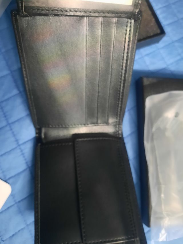 Portafoglio RFID Pelle Nero multiscomparto 9 spazi