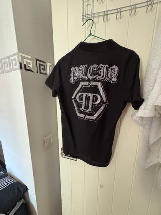 Polo negro hombre