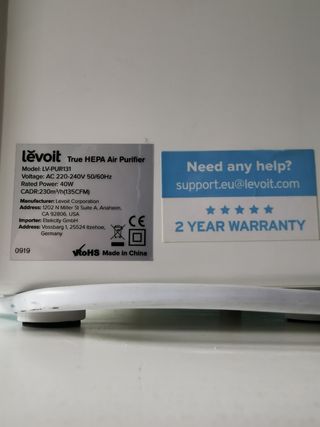 Purificatore Aria Levoit HEPA