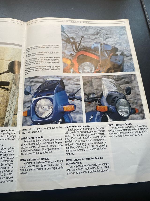 CATALOGO BMW ACCESORIOS DE MOTOCICLETAS