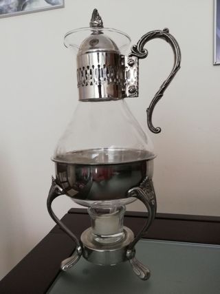 Cafetera Cristal & Plata