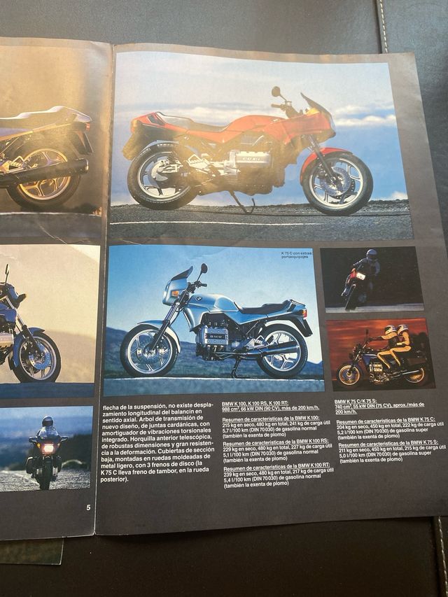 CATALOGO BMW MOTOCICLETAS 1986