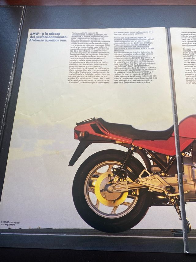 CATALOGO BMW MOTOCICLETAS 1986