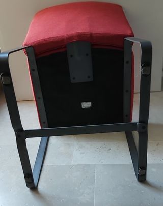 Silla roja hierro - tapizada