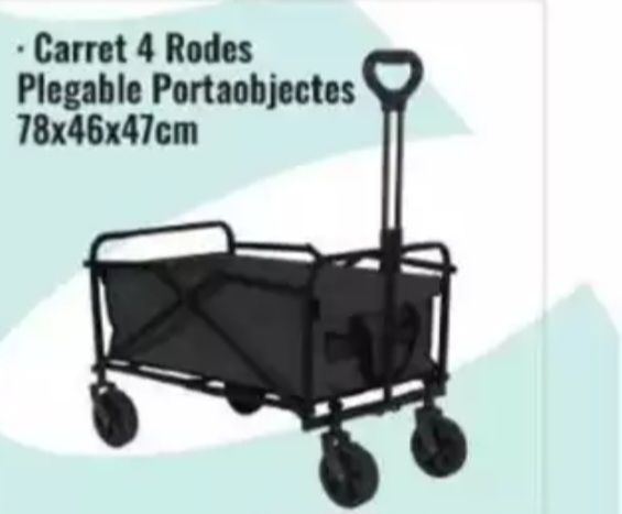 Carro 4x4 Portaobjetos Playa plegable