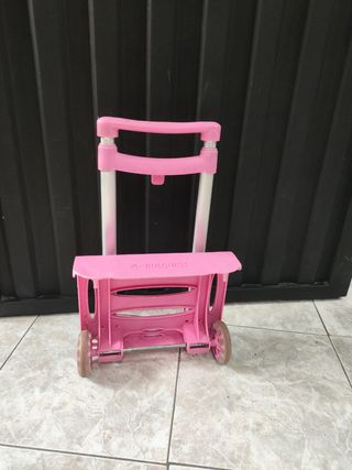 Carrito escolar Busquets plegable.