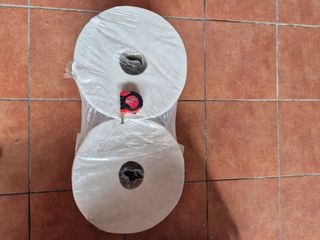 9 Rollos Papel celulosa industrial