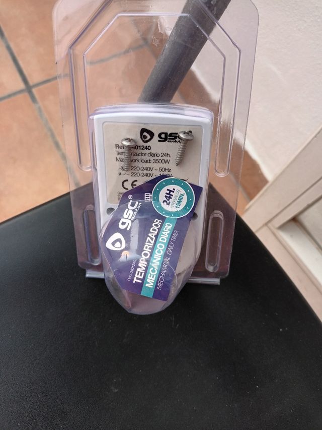 Temporizador enchufable 24h