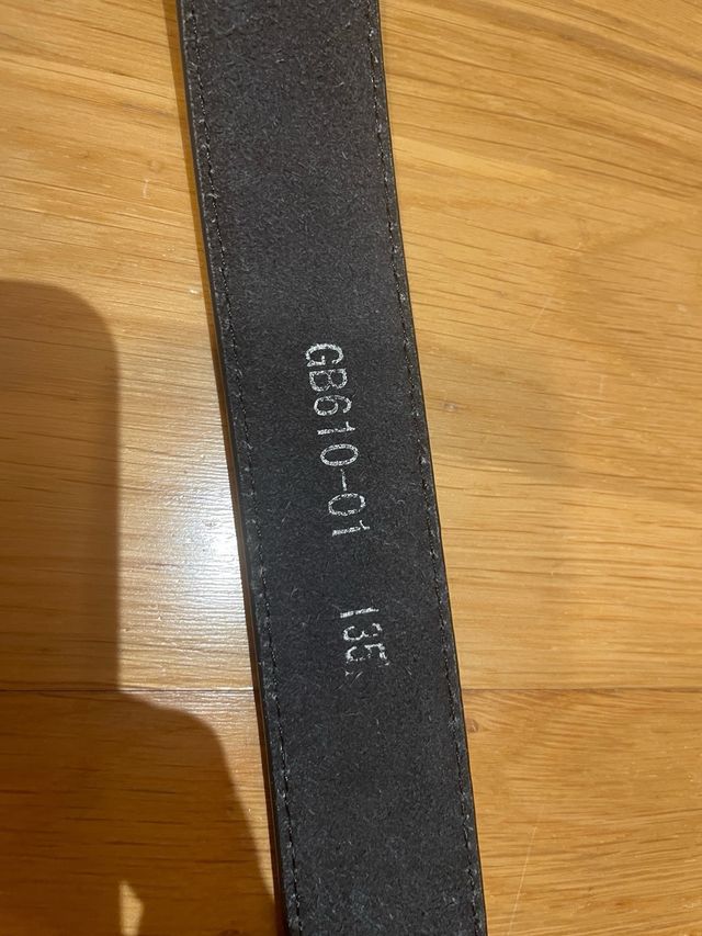 Cinturón piel negro | Plata y turquesa