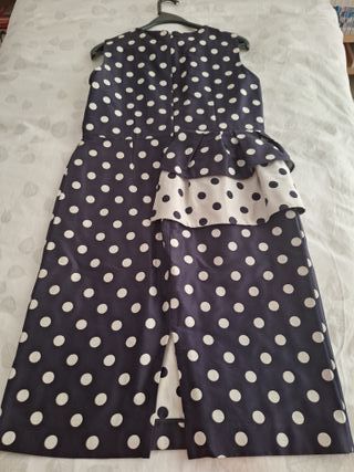 Vestido Carolina Herrera lunares T-4