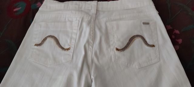 Pantalones vaqueros blancos Bajada de precio