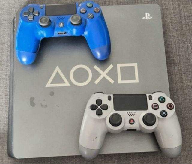 PS4 Slim (PlayStation 4) Gris - Azul