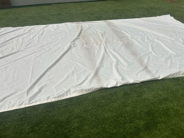 Lona blanca para pérgola 4,5mx2,5m