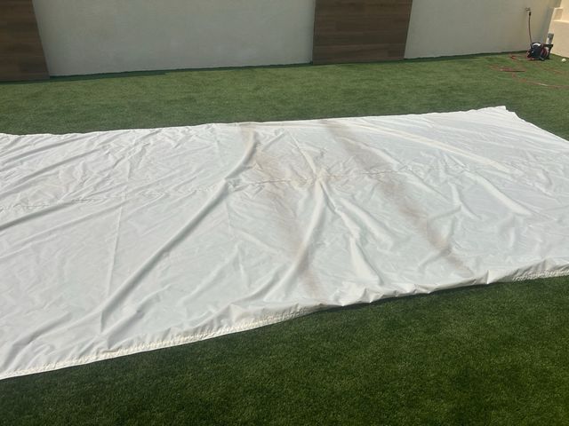 Lona blanca para pérgola 4,5mx2,5m