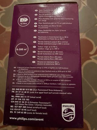 Vigilabebés con vídeo y audio Philips Avent