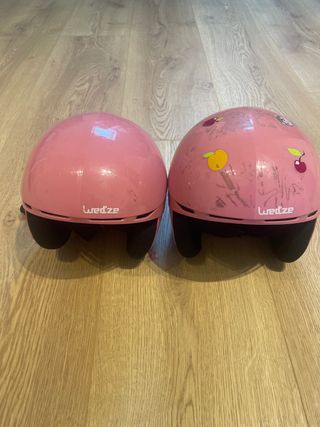 2 caschi da sci rosa Wed'ze per bambina