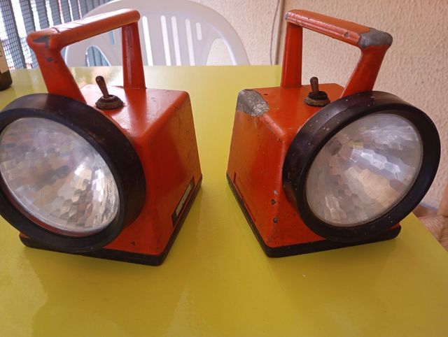 2 Linternas Ferroviarias Antiguas