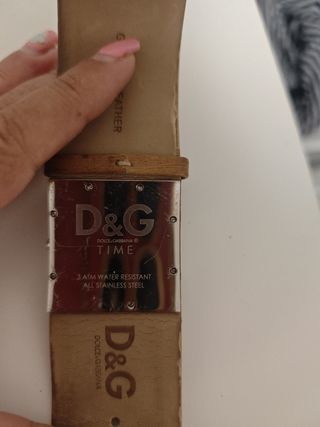 Reloj D&G Beige y Plata