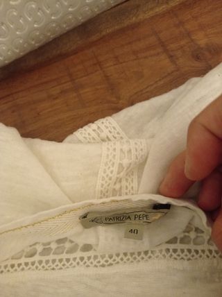 Vestito Patrizia Pepe bianco color panna