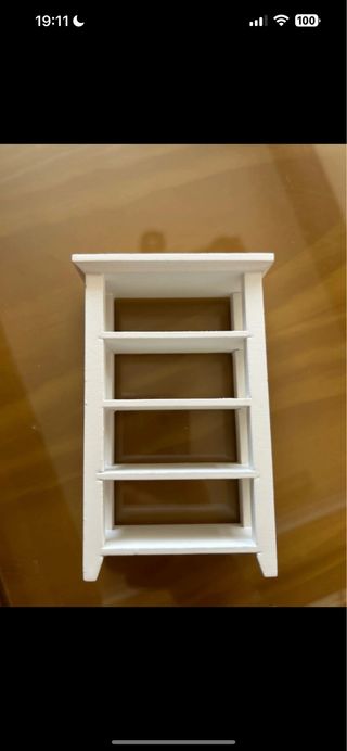 Estante blanco madera - Miniatura