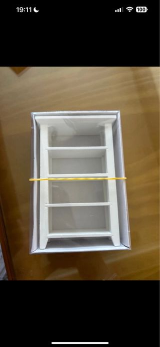 Estante blanco madera - Miniatura