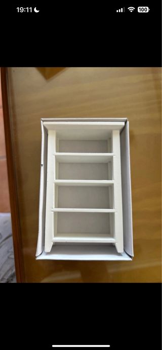 Estante blanco madera - Miniatura