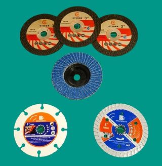 Discos 75mm 1 madera + 1 azulejo + 3 corte +1 flap