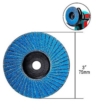 Discos 75mm 1 madera + 1 azulejo + 3 corte +1 flap