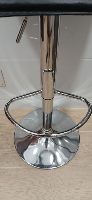 Taburetes altos - Negro & Plata