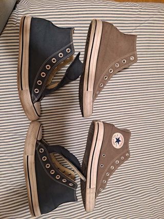 Converse altas - Marrón y Azul