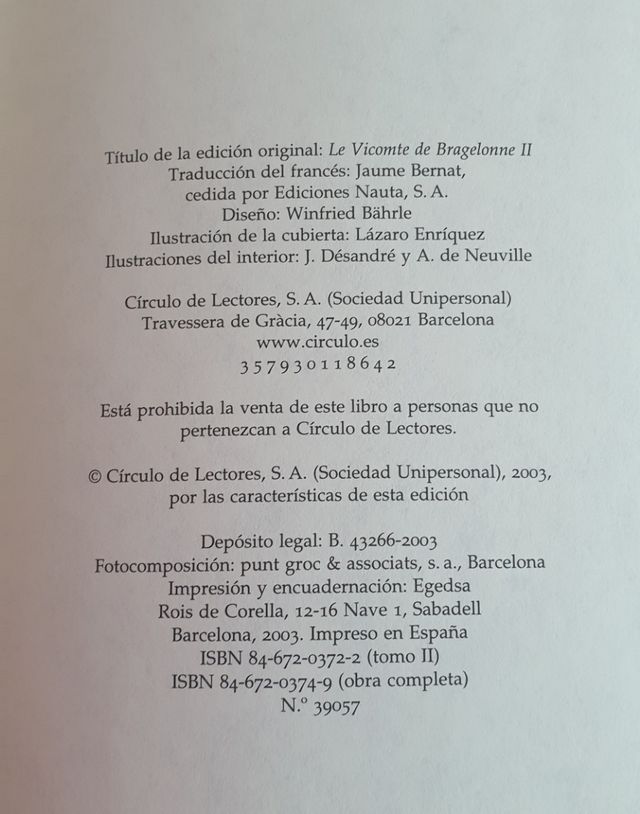 El Vizconde De Bragelonne