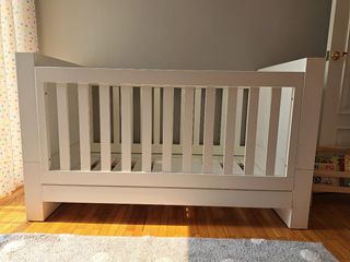 Culla per bambini 140x70 - Bianca + materasso Baby Keeper