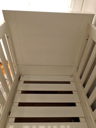 Culla per bambini 140x70 - Bianca + materasso Baby Keeper