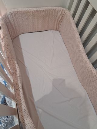 Culla per bambini 140x70 - Bianca + materasso Baby Keeper