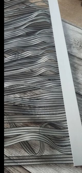 Strisce per tende in PVC grigio argento