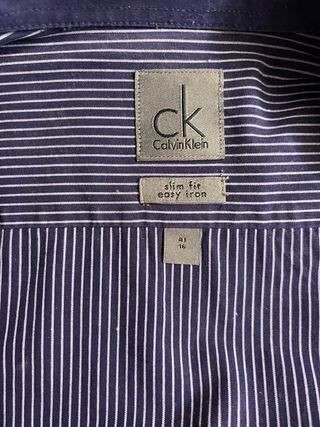 Camisa Calvin Klein rayas moradas L