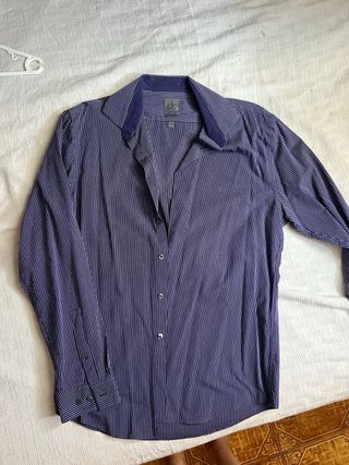 Camisa Calvin Klein rayas moradas L