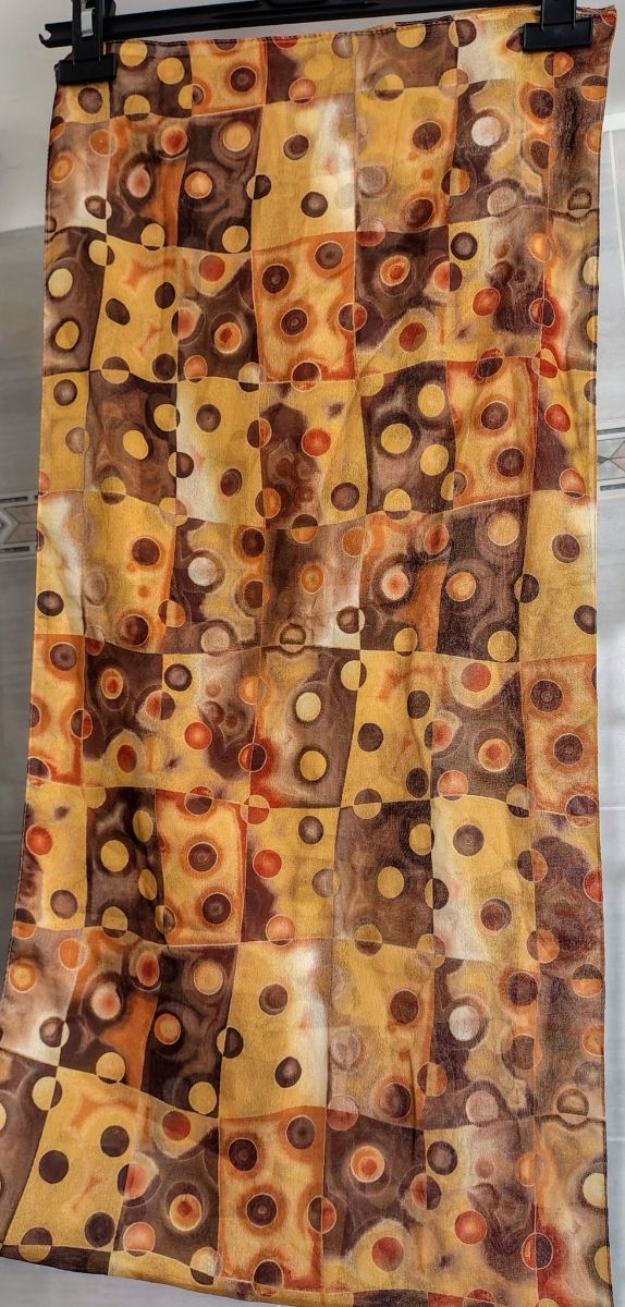 Sciarpetta marrone-giallo