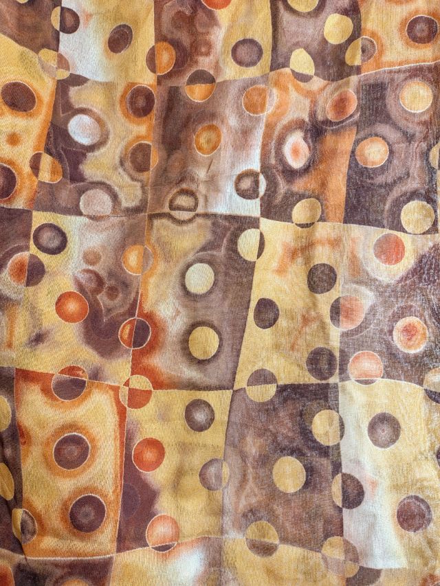 Sciarpetta marrone-giallo