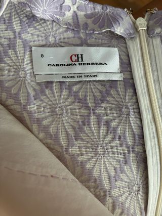 Vestido Lila con Blanco